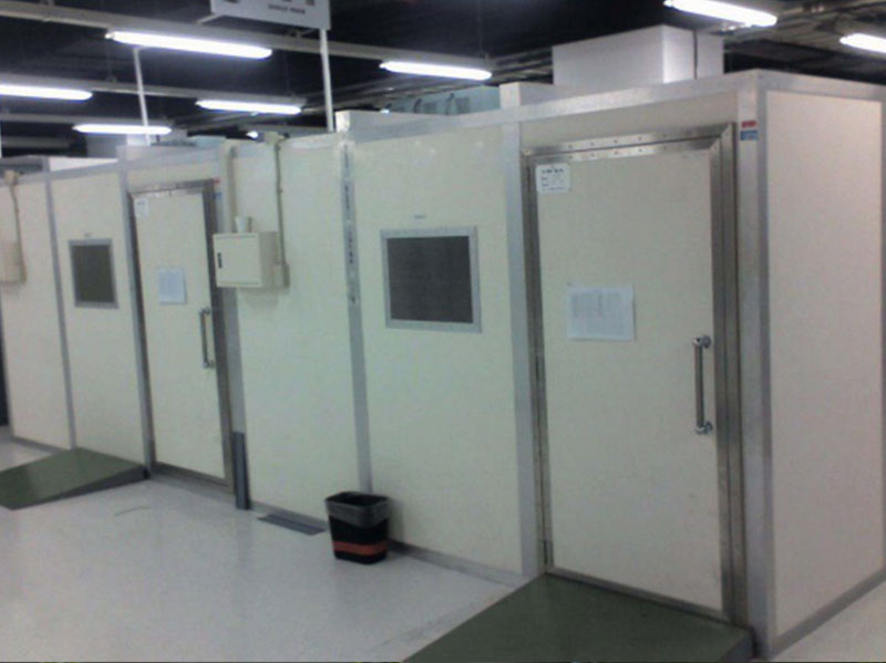 寬頻帶隔音室 室內(nèi)噪聲≥95dB(A)，室外≤60dB(A)